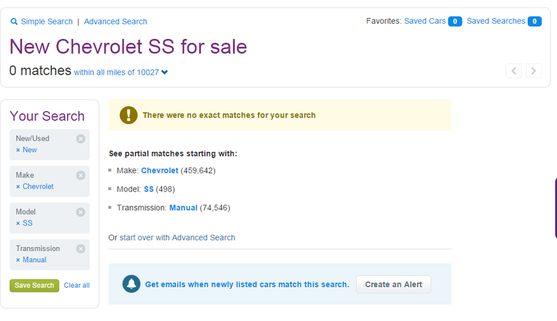 Illustration for article titled Here Is Why No One Is Buying The Chevy SS